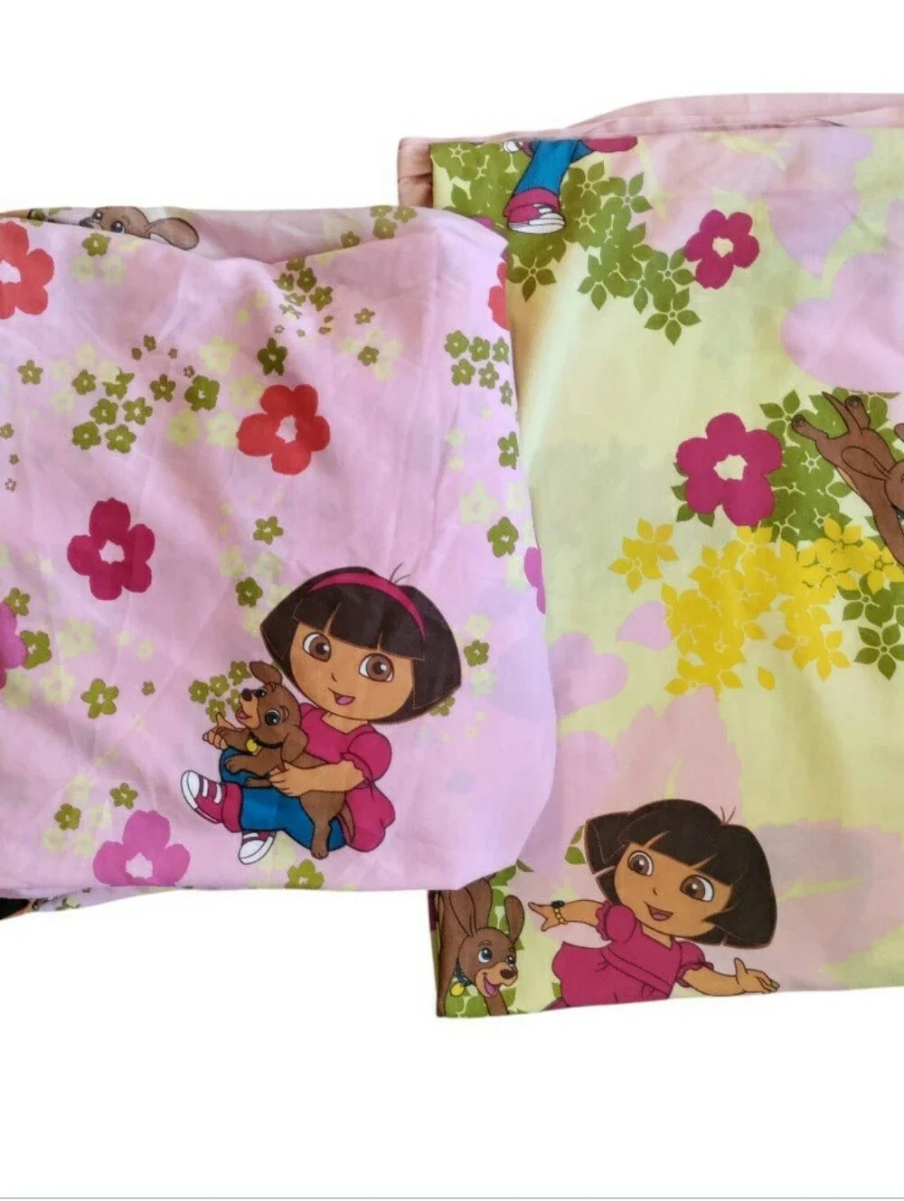 Vintage Y2K Dora The Explorer twin Sheet Set Nickelodeon Graphic Cartoon